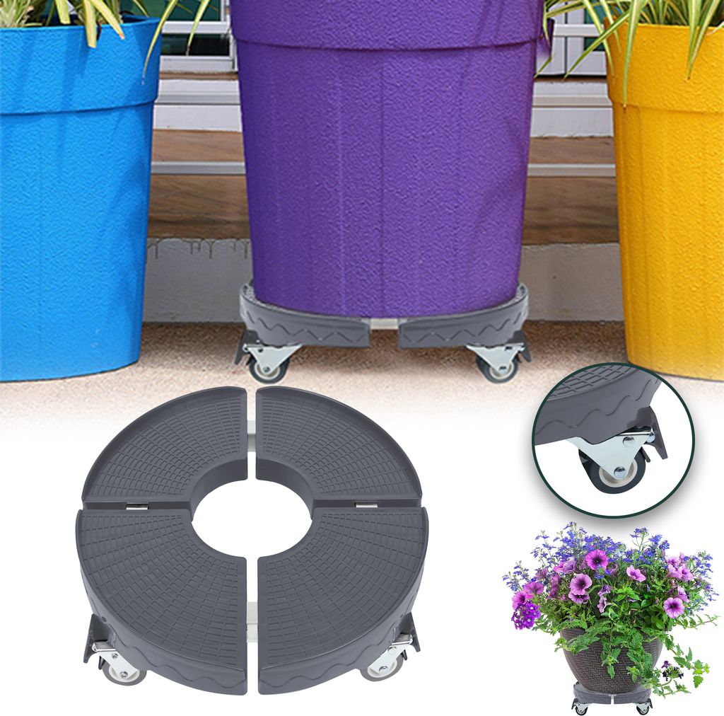 UISEBRT Pflanzenroller Grau Ø 39-52cm Einstellbare Produktbild 