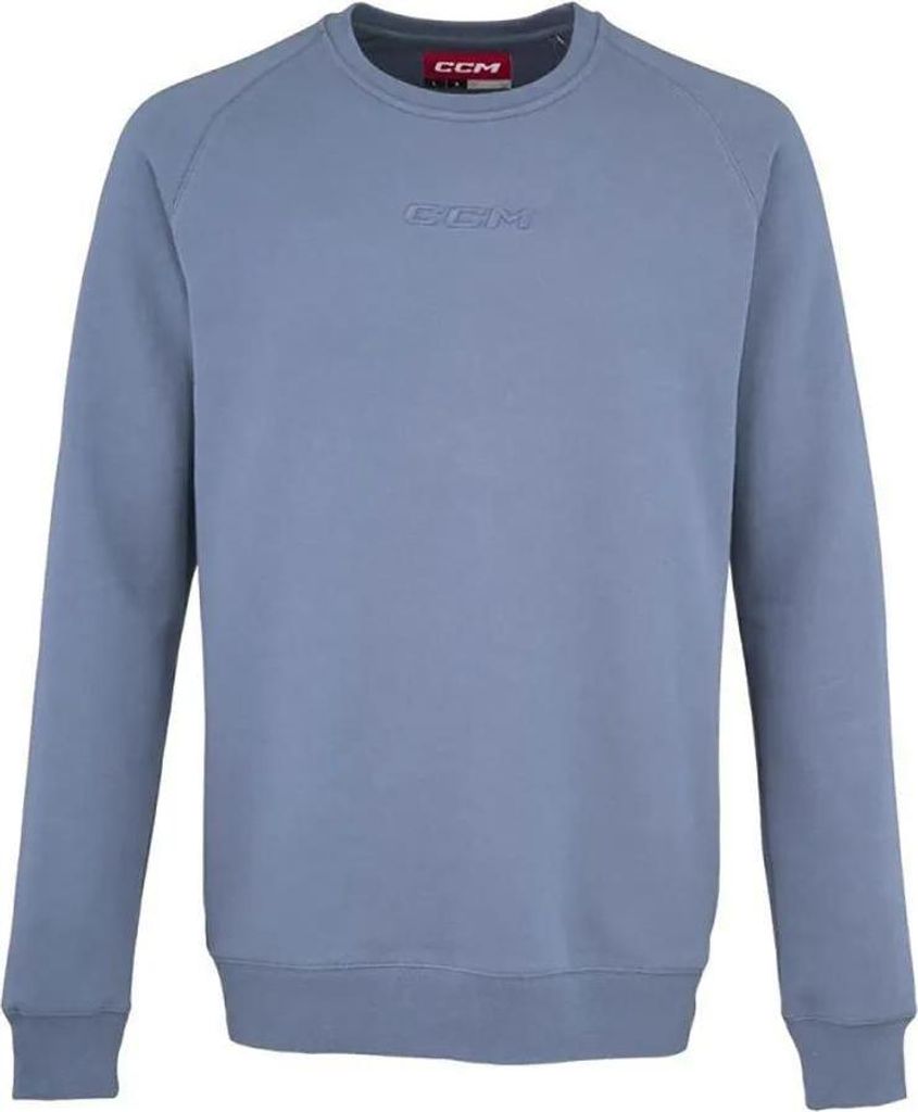 CCM CORE Fleece Crew Pullover, für Jugend, mit Rundhalsausschnitt, Farbe: Vintage Blau, Größe: L