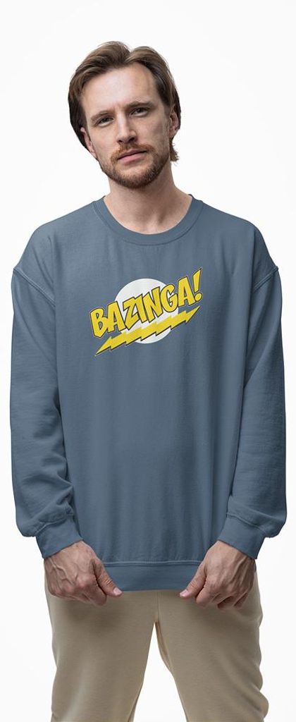 D&B Design Uni Pullover SWMO00006 Bazinga IndigoBlau-Größe 2XL
