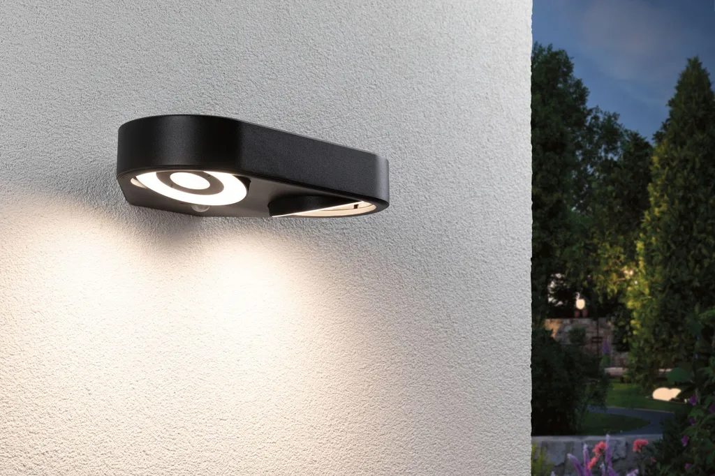 Applique Murale LED Extérieure Double Sortie avec Capteur Crépusculaire