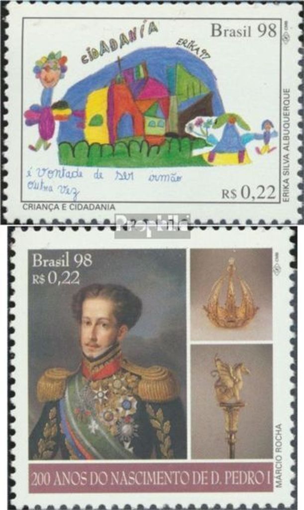 Briefmarken Brasilien 1998 Mi 2905,2906 postfrisch Kind und Bürgerrecht