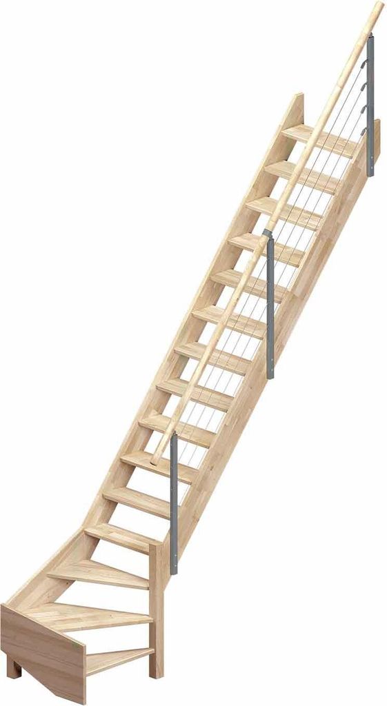 Dolle Raumspartreppe Brest bis 320cm Geschosshöhe Produktbild 