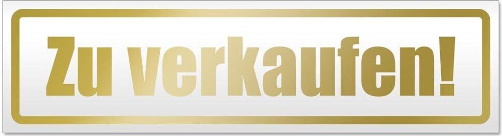 Kiwistar Magnetschild Schild magnetisch - 60cm Gold - Magnetfolie für Auto PKW Kfz