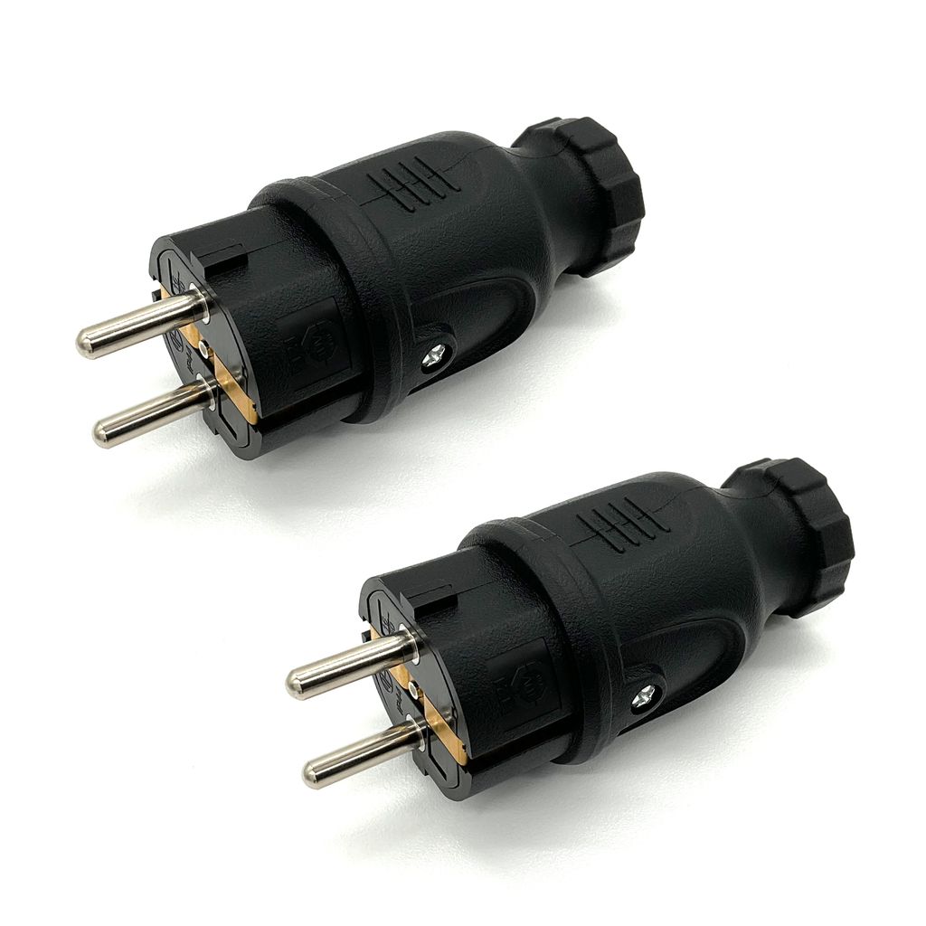 2x ARLI Schutzkontaktstecker IP44 spritzwassergeschützt Produktbild 