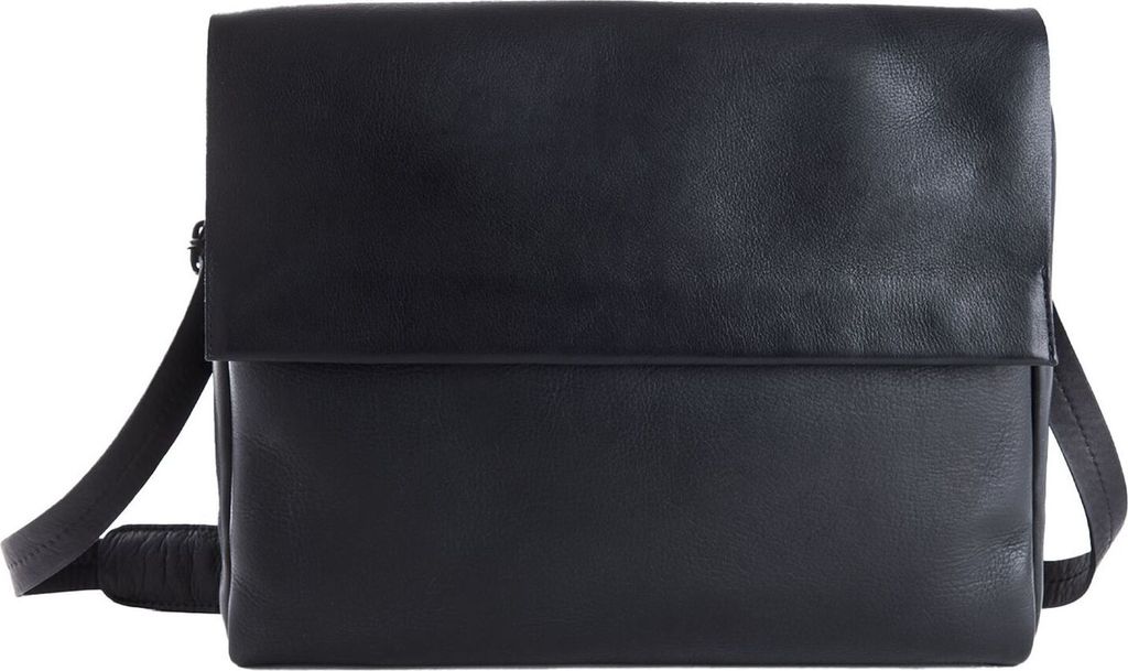 HAROLD'S Leder Businesstasche Umhängetasche Campo Messengerbag Black schwarz
