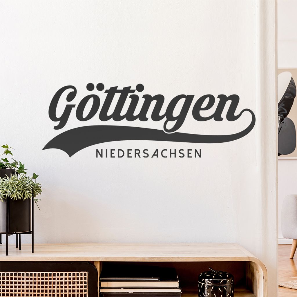 Göttingen Niedersachsen Wandtattoo Wandaufkleber Wall Sticker - Dekoration, Küche, Wohnzimmer, Schlafzimmer, Badezimmer
