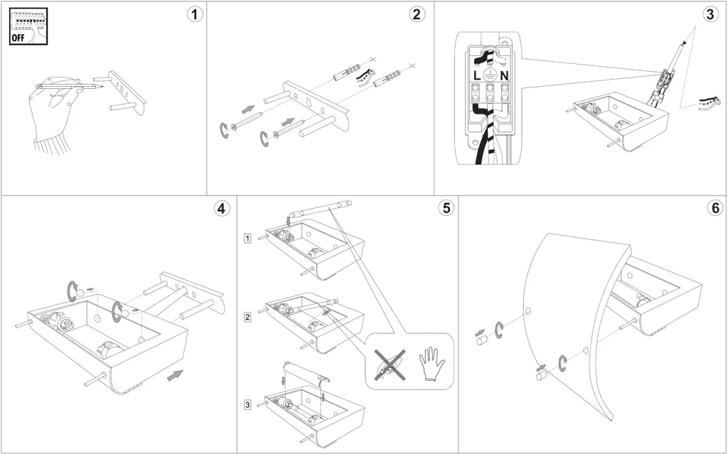 Applique Murale Compacte Audi B AP1 - Solution Éclairage Petits Espaces - 8