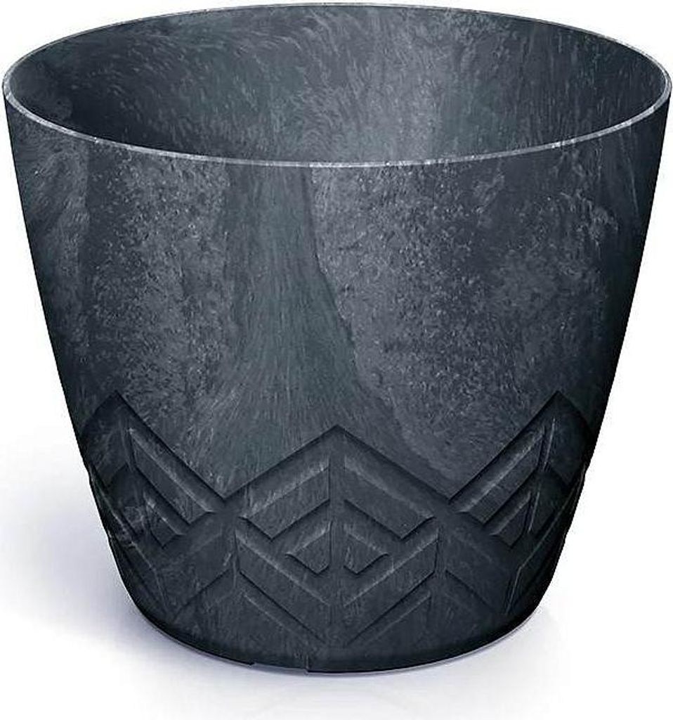 ARECO Beton-Effekt Blumentopf 17,8 cm - Farbe: Anthrazit