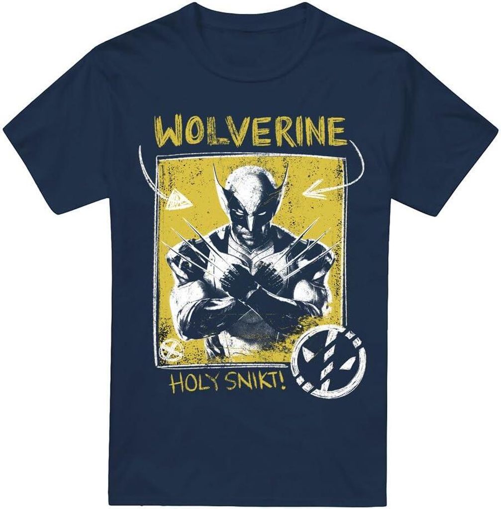 Deadpool & Wolverine - "Holy Snikt" T-Shirt für Herren TV5229 (L) (Marineblau)