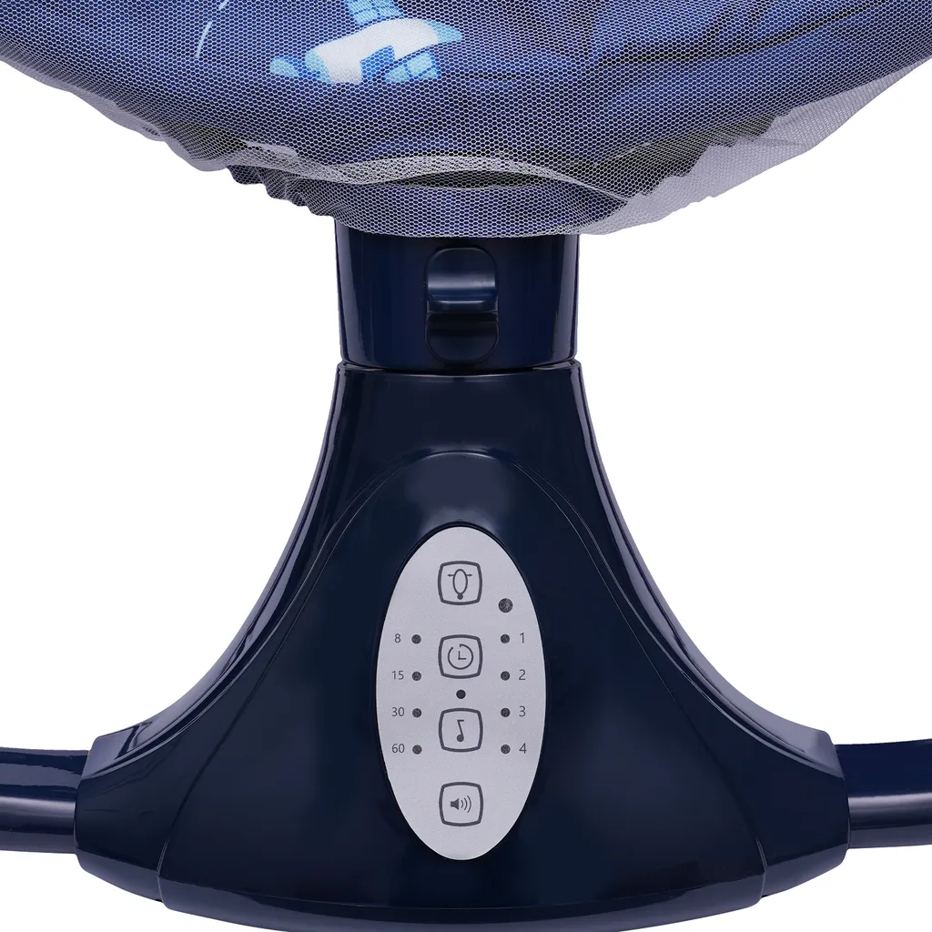 Transat électrique bleu avec télécommande et Bluetooth pour bébé 0-20 mois - 12