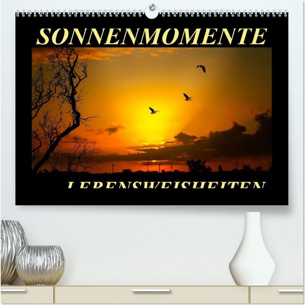 Sonnenmomente und Lebensweisheiten (hochwertiger Premium Wandkalender 2026 DIN A2 quer), Kunstdruck in Hochglanz