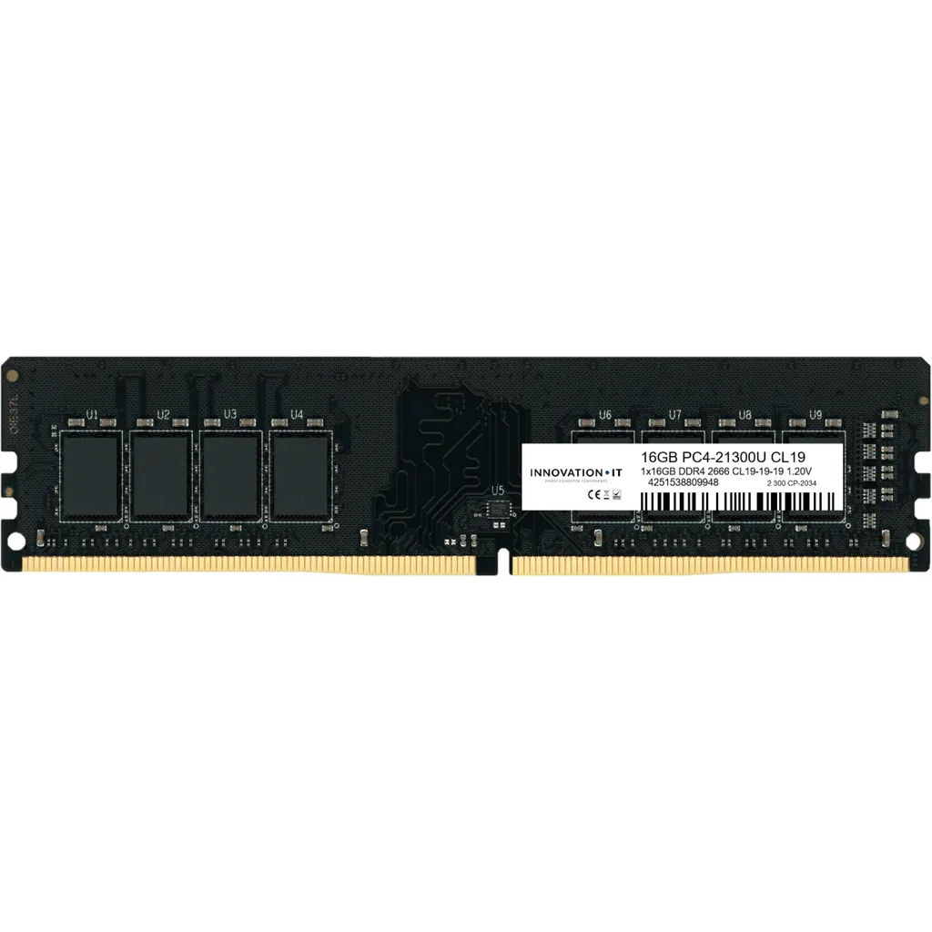 RAM 16GB DDR4 2666MHz CL19 1.2V Innovation IT Module Haute Fiabilité
