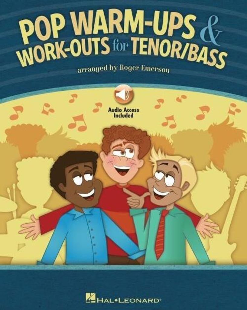 Pop Warm-Ups and Work-Outs for Tenor/Bass - Book with Online Audio Arranged by Roger Emerson