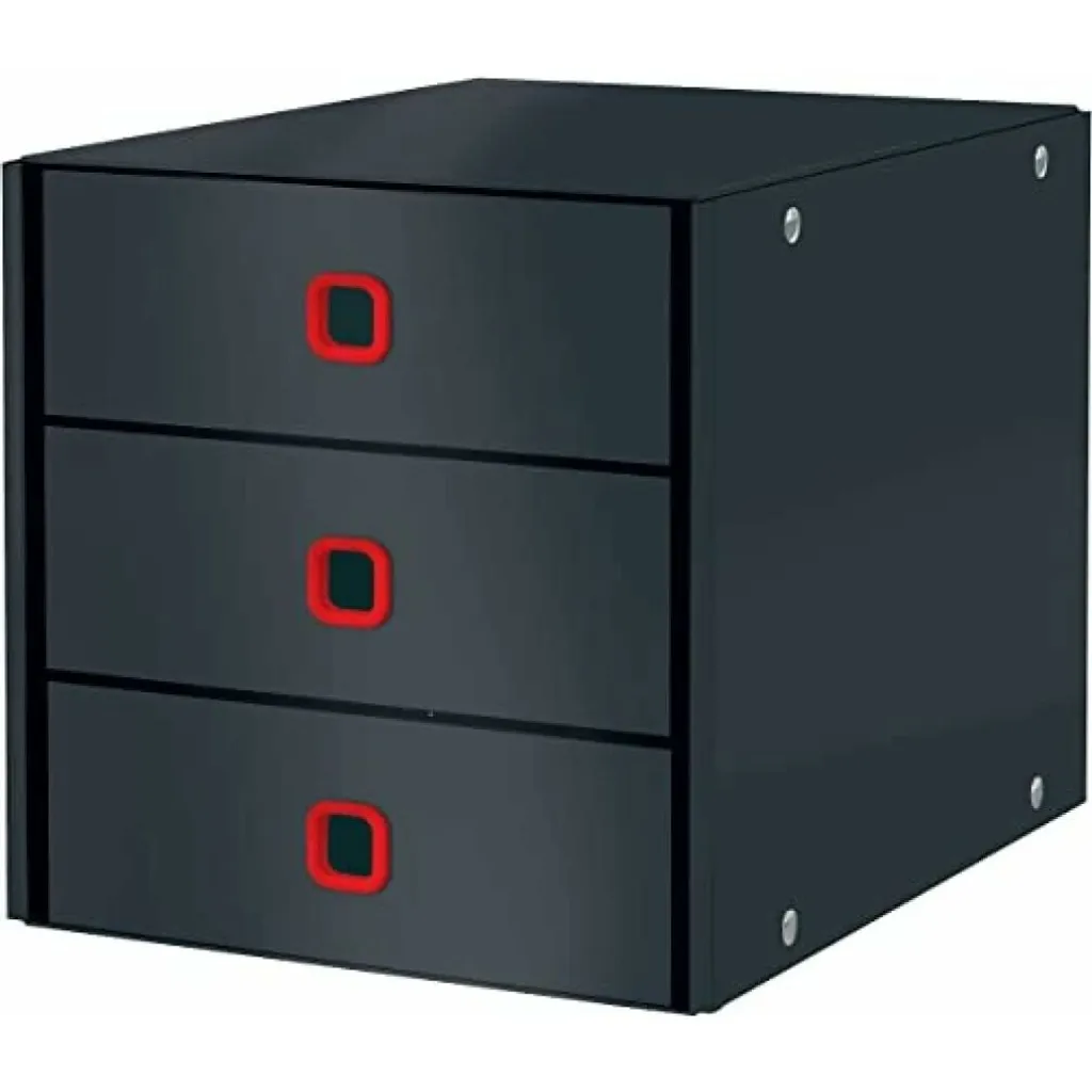Caisson de bureau pliable 3 tiroirs A4 Leitz Click & Store Gris Cosy