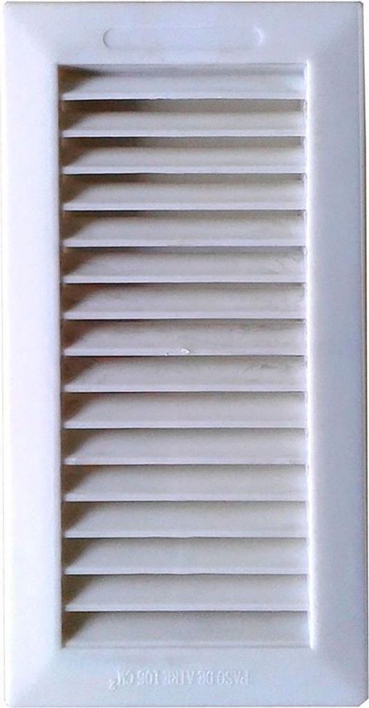 Belüftungsgitter zum Einbauen mit Lasche aus ABS 13,3x26cm Produktbild 