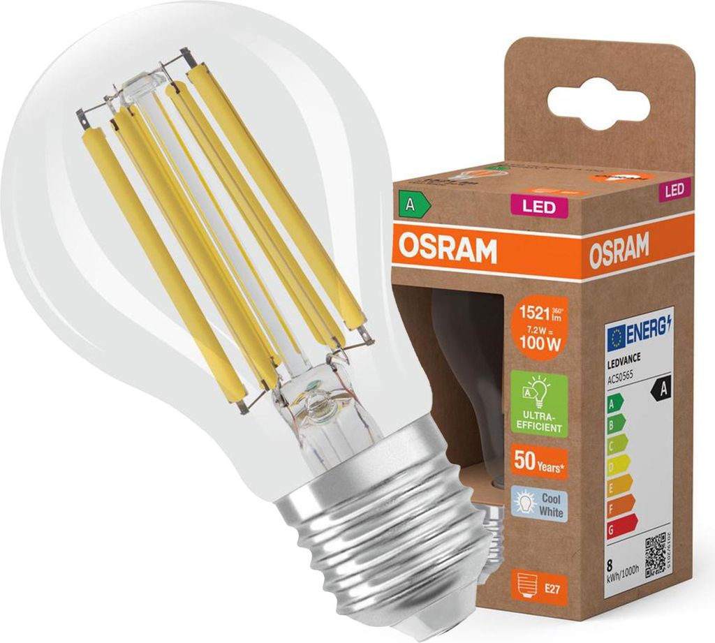 Žiarovka OSRAM LED najvyššej triedy účinnosti A Filament Obrázok produktu 