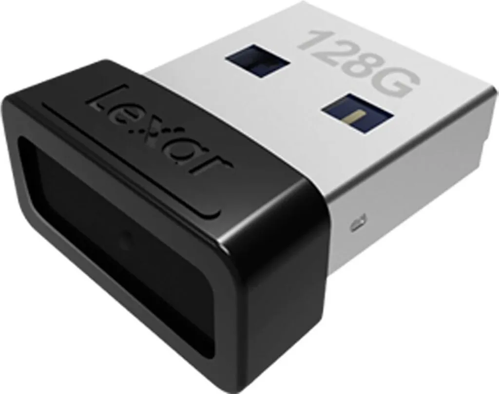 Chiavetta USB Lexar 128GB S47: Mini Drive 3.1 Nero per MacBook
