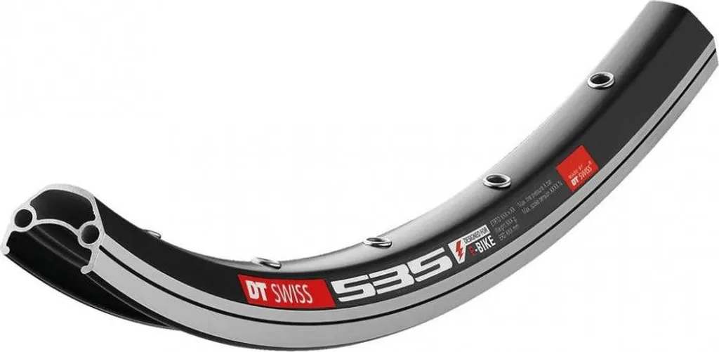 Jante de vélo 26 pouces DT Swiss E 535 noire 36 trous haute rigidité