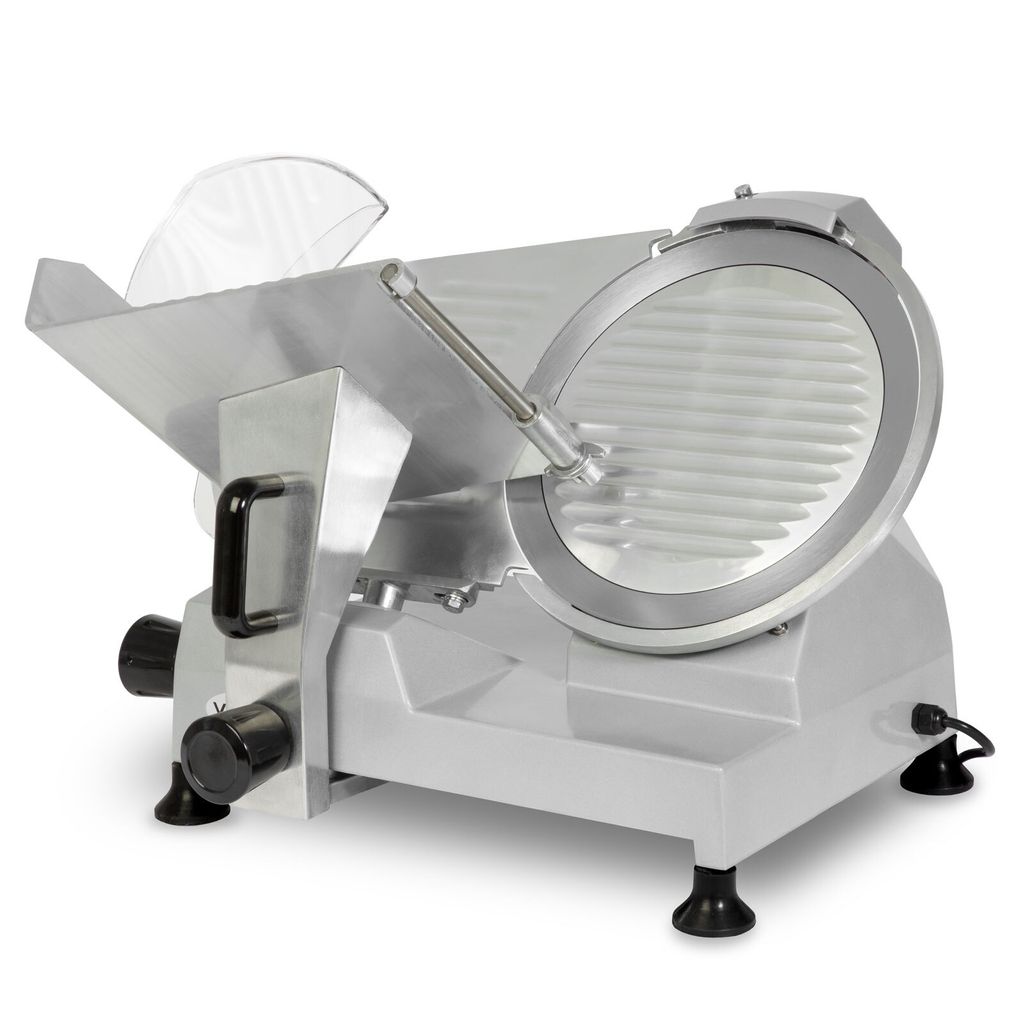 VERTES Gastro Aufschnittmaschine Schneidemaschine, Elektrisch mit 250W, Messer mit 300mm Durchmesser, Schnittstärke 0 bis 15mm