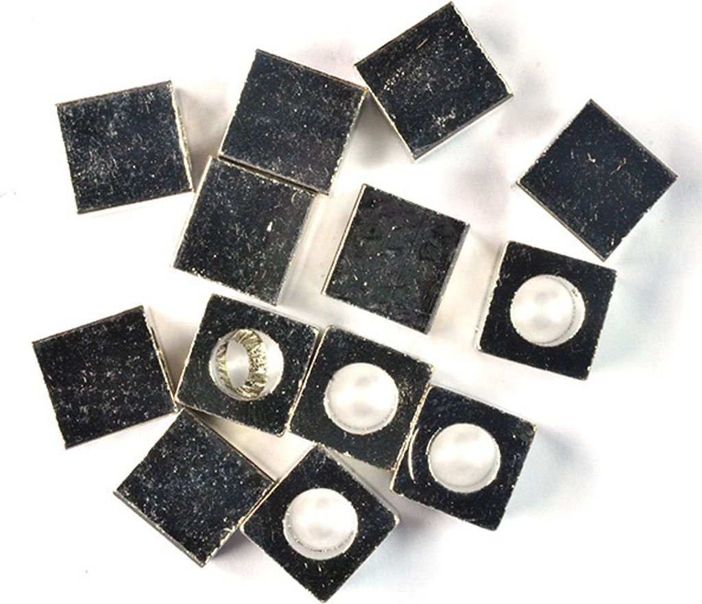 Metallwürfel platinfb, 5x5 mm Lochgröße 2,2 mm