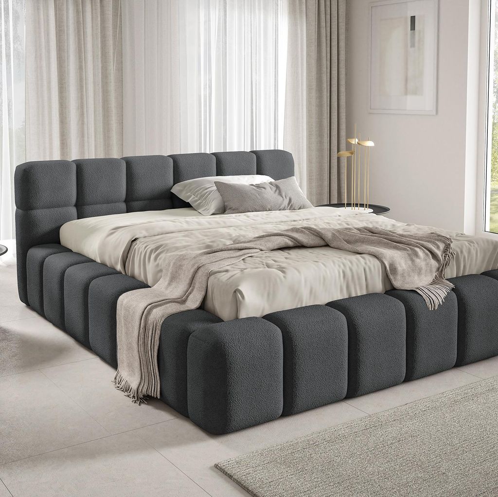 Polsterbett NUBO Premium 180x200 cm mit Bettkasten - QUELLE 92