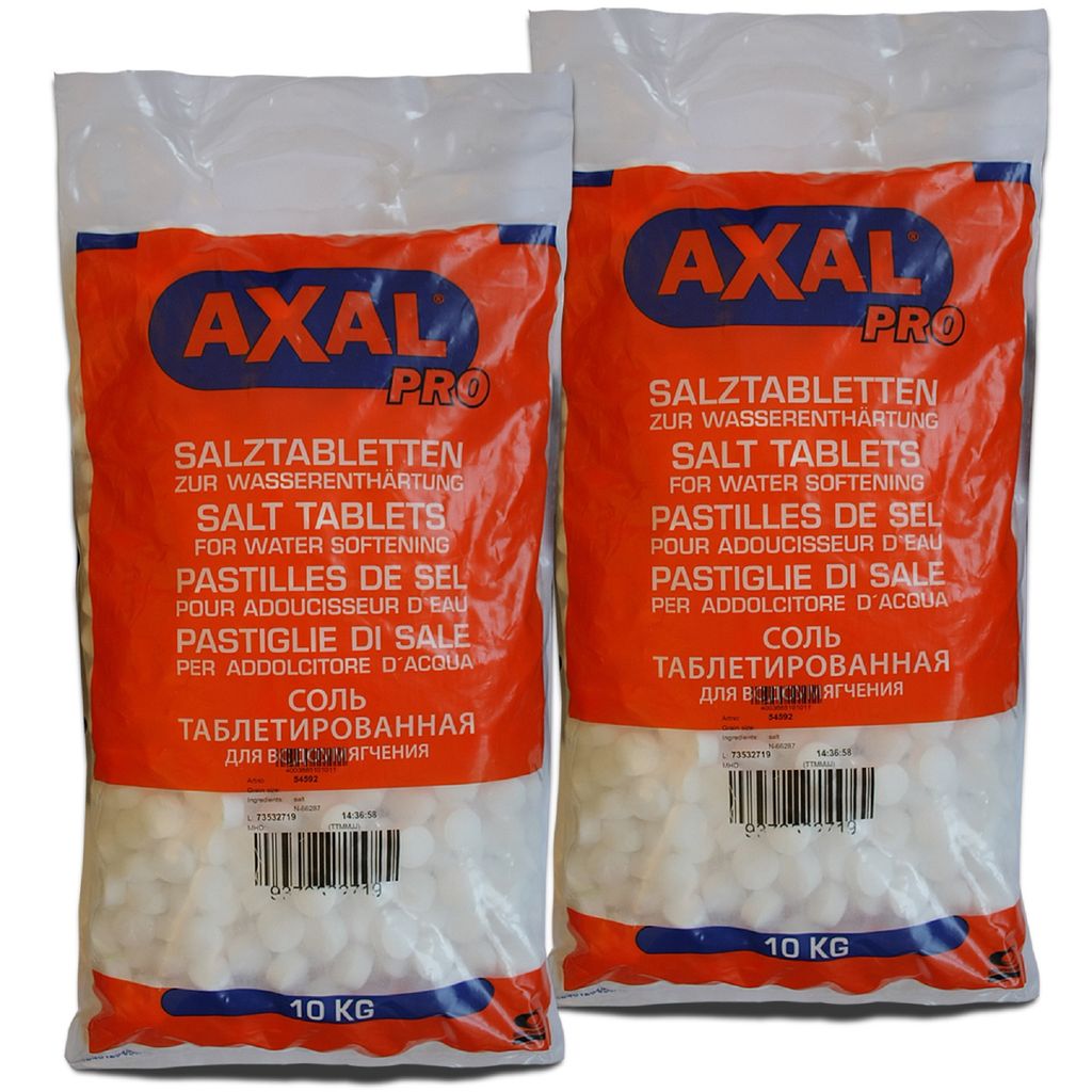 Axal Pro 10kg Säcke Regeneriersalz Siedesalz Salztabletten Produktbild 