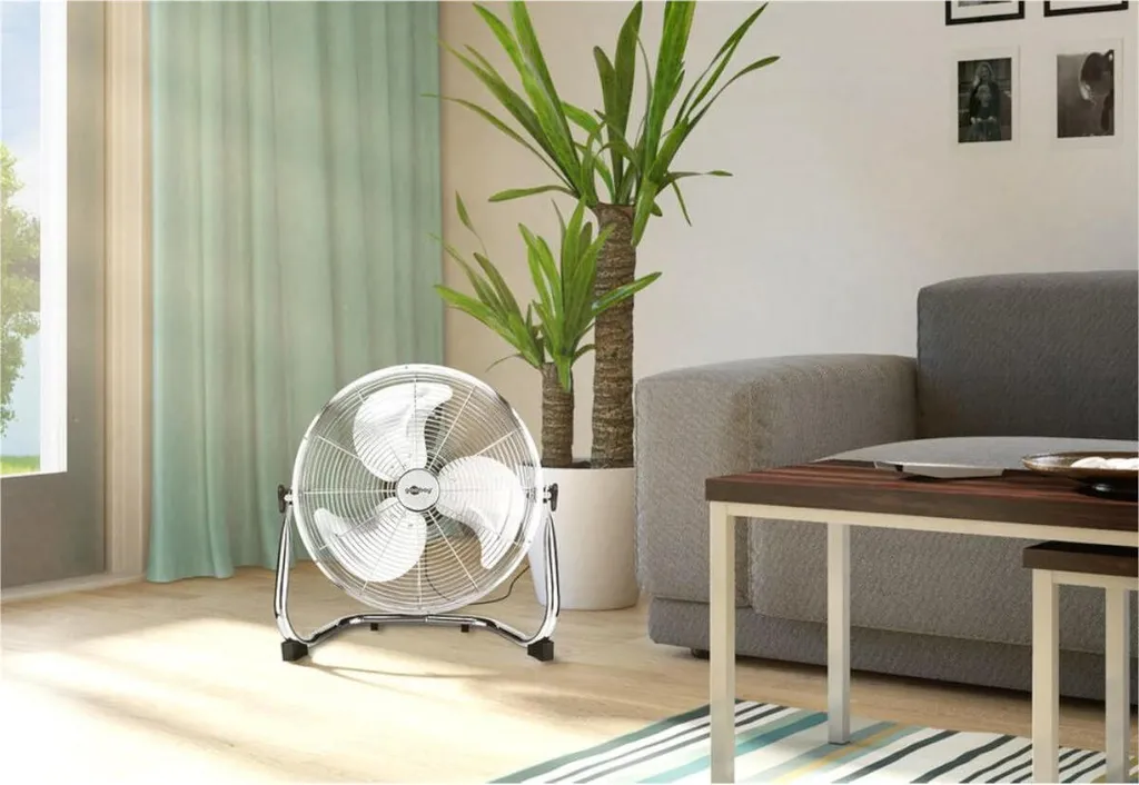 Ventilateur de Sol Chrome 16'' Haute Performance à Inclinaison Réglable - 6