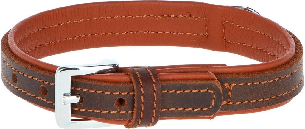 VEGAS HQ Halsband, braun 25mm / 37 - 43 cm