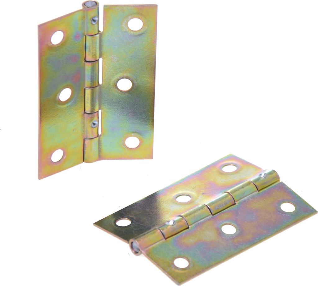Aqbau Gerollte Scharniere Halbbreite 60mm x 42mm Möbelscharniere Verzinkt 50 Stück