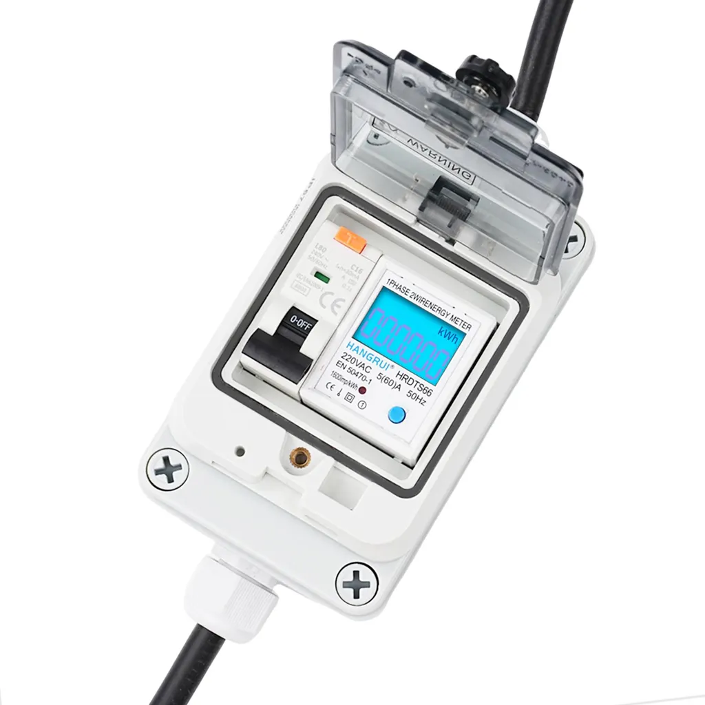 Coffret de comptage d'énergie mobile avec protection différentielle 16A - 3