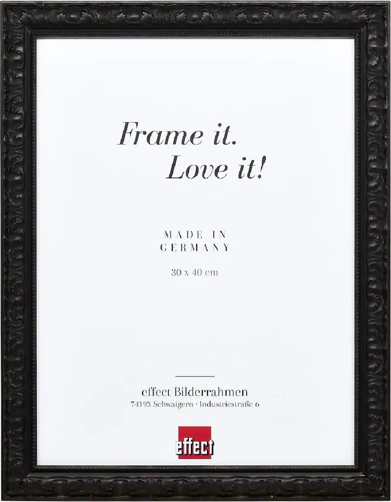 Cornice Profil 94 Nero 7x10 cm Vetro Museo UV70 Protezione Totale