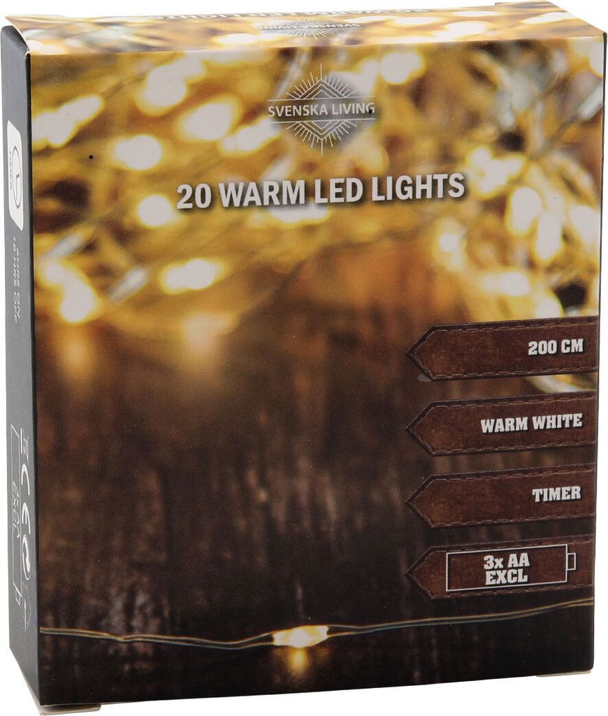 1.01 Illuminazione a filo 20 LED / 200 cm / timer Immagine del prodotto 