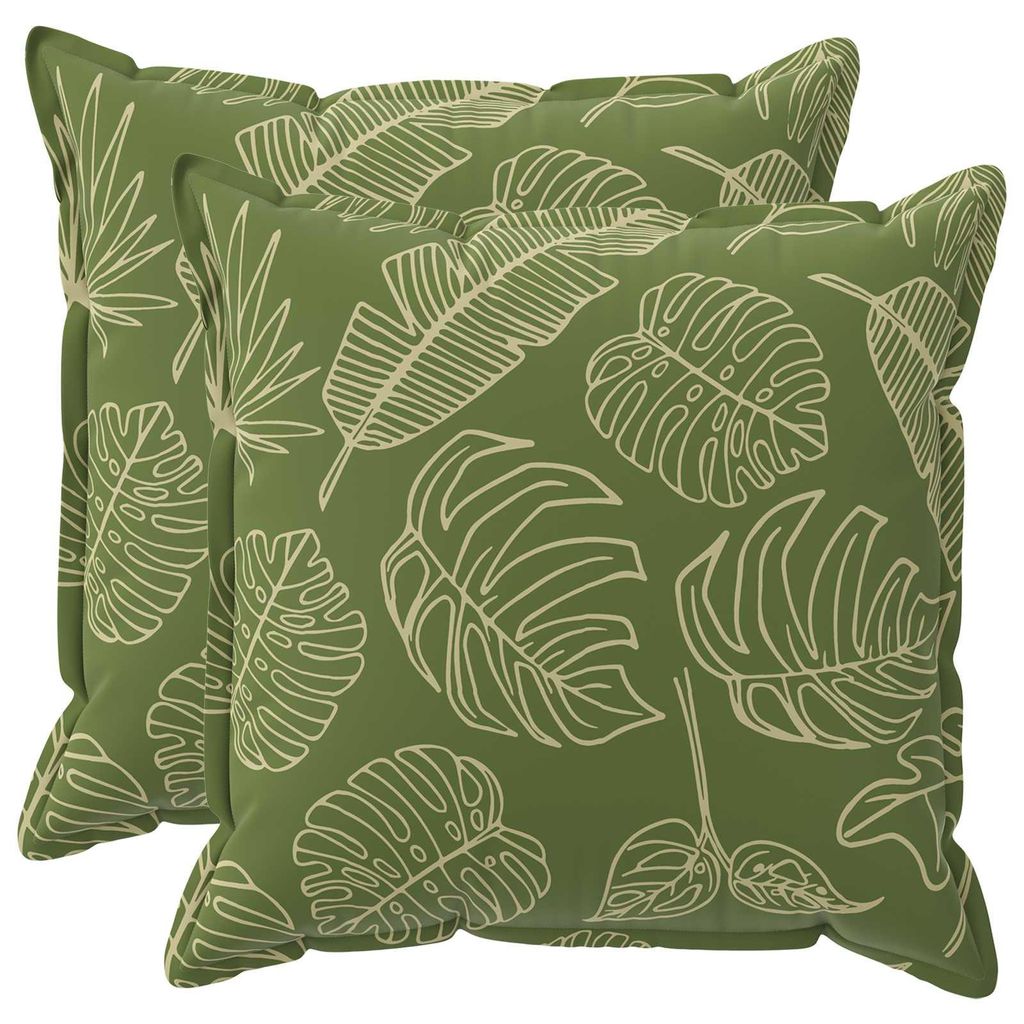 vidaXL Kissenbezug 2 stk. HOUTEN Blattdesign 70 x 70 cm Produktbild 