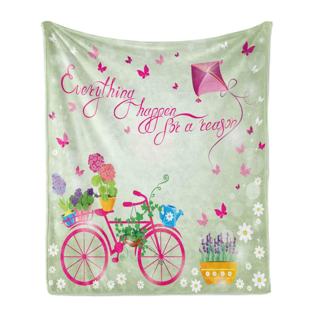 Plaid Divano Morbido ABAKUHAUS 125x175 cm Fantasia Kite Bike Multicolor