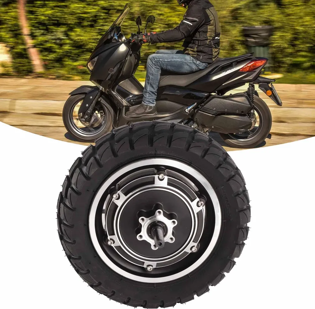 Roue Motorisée pour Moto Électrique 10 Pouces Kit de Conversion Complet - 3