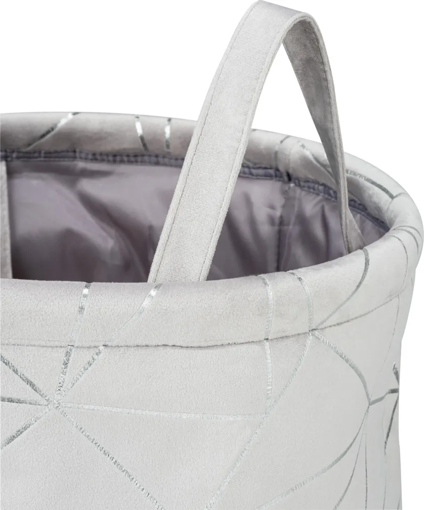 Cesto Biancheria WENKO Samira Grigio | 69L Feltro Arredo Bagno - 8