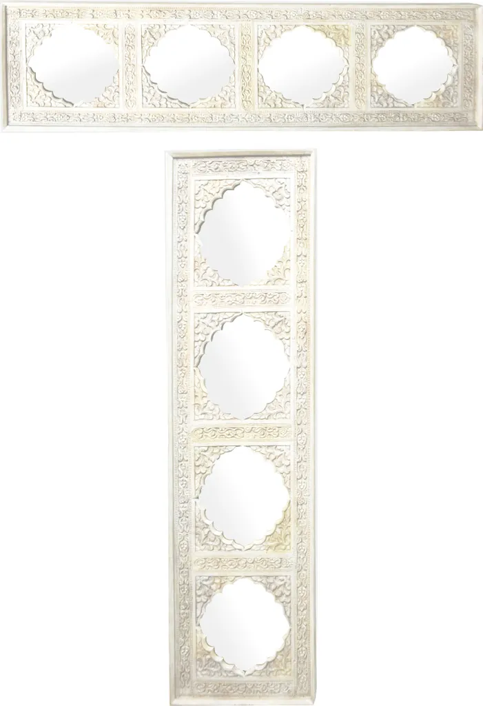 Miroir d'entrée Haliz 180cm blanc pour agrandir visuellement la pièce