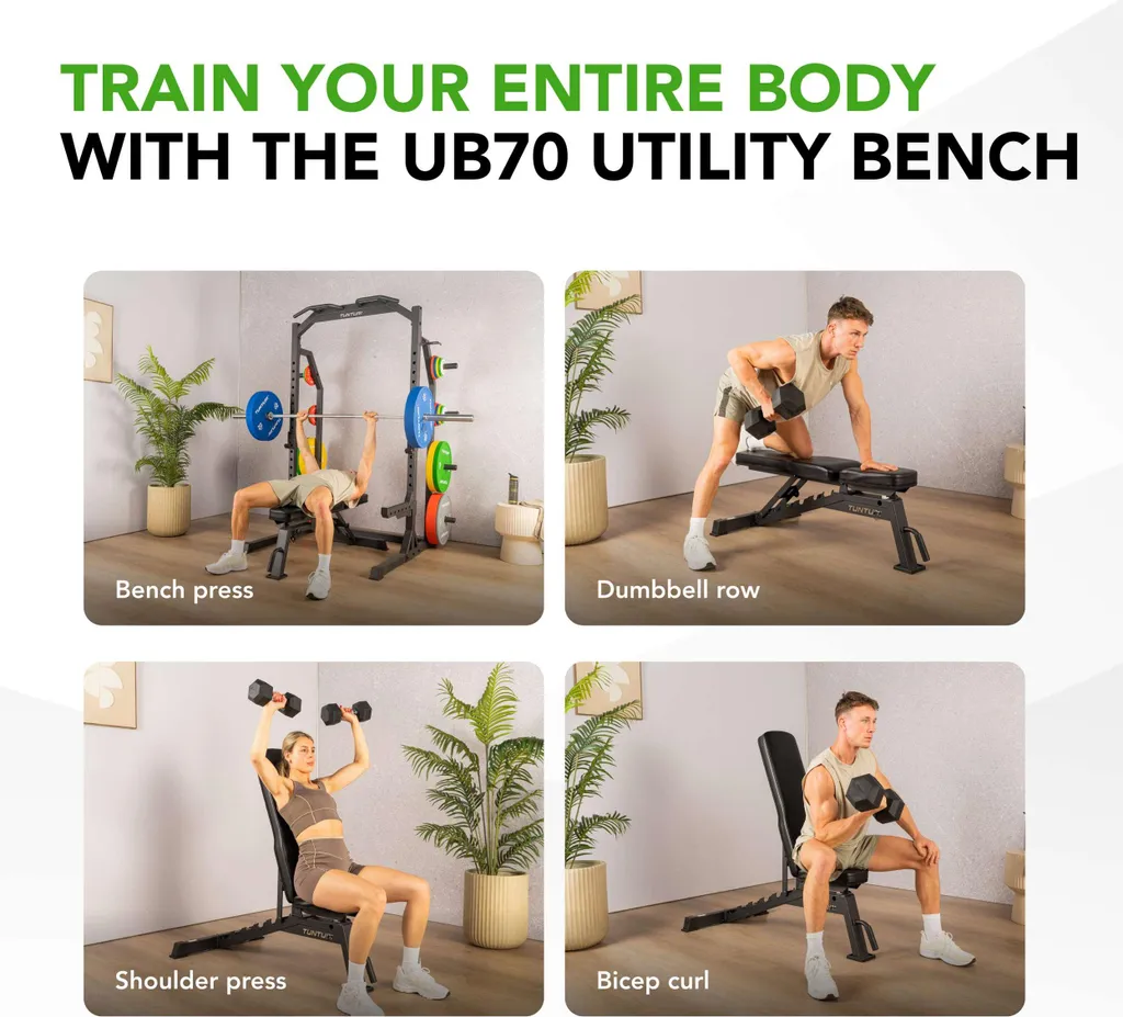 Banc utilitaire Tunturi UB70 - Banc de musculation réglable et robuste - 7