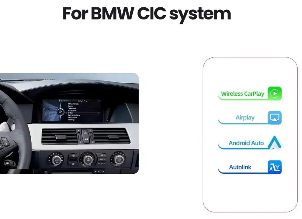 Module CarPlay Android Auto sans fil pour CIC avec duplication écran - 2