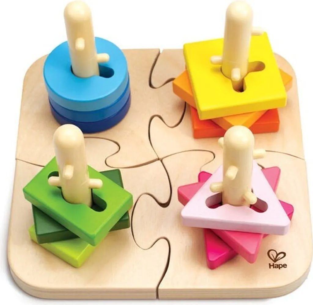 Puzzle à encastrement créatif Hape pour développer la motricité fine