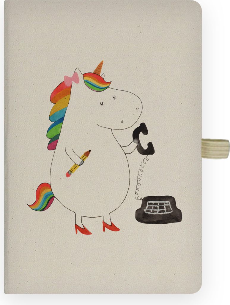 Mr. & Mrs. Panda Adressbuch Einhorn Sekretärin - Transparent - Geschenk, Tagebuch, Journal, notizbuch a4, Steuerkanzlei, Skizzenbuch, Unicorn, Ein...
