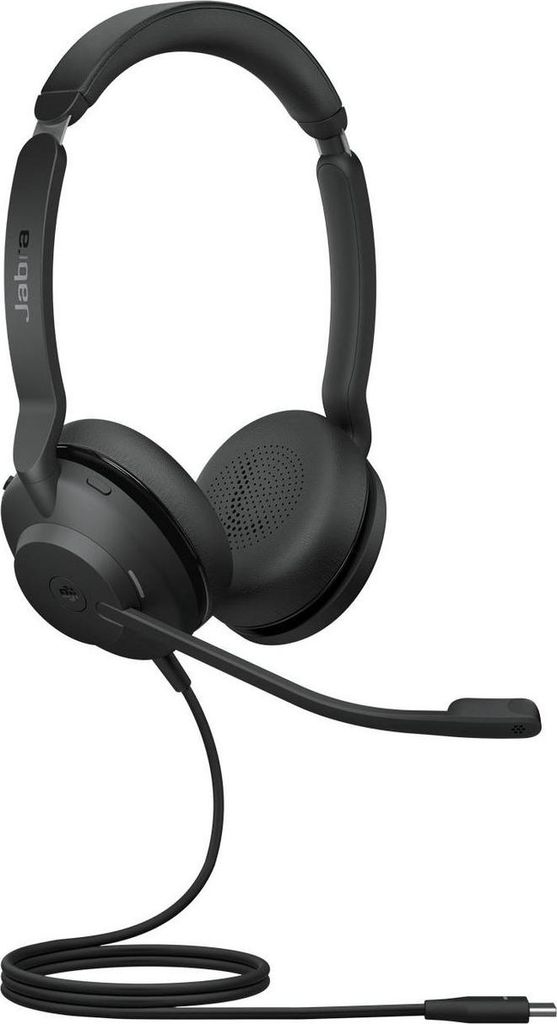 Jabra Evolve2 30, MS Stereo, Słuchawki na głowę USB-C, Czarne, 23089-999-879