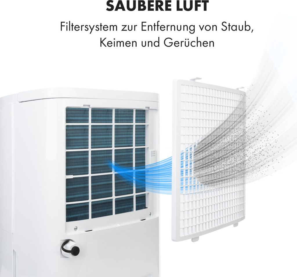 Klarstein Luftentfeuchter & Luftreiniger Elektrisch, 30 L Produktbild 9
