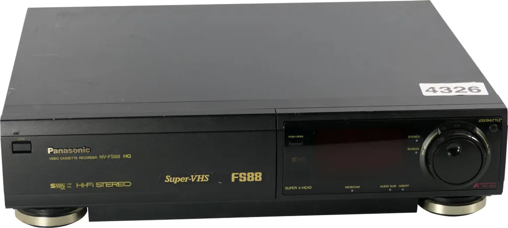 Panasonic NV-FS88EG S-VHS pour Numérisation Cassette Vidéo Haute Fidélité