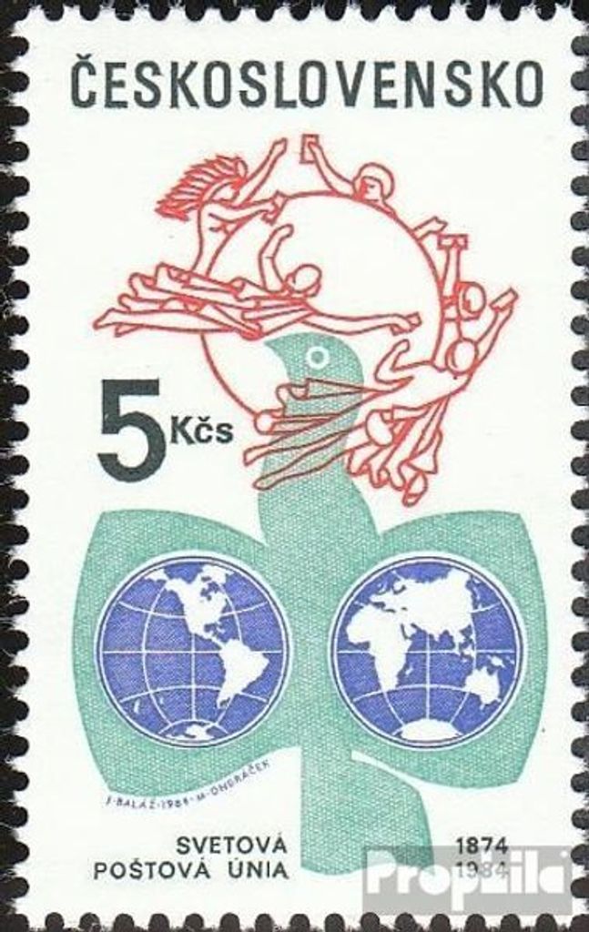 Briefmarken Tschechoslowakei 1984 Mi 2772 (kompl.Ausg.) postfrisch UPU