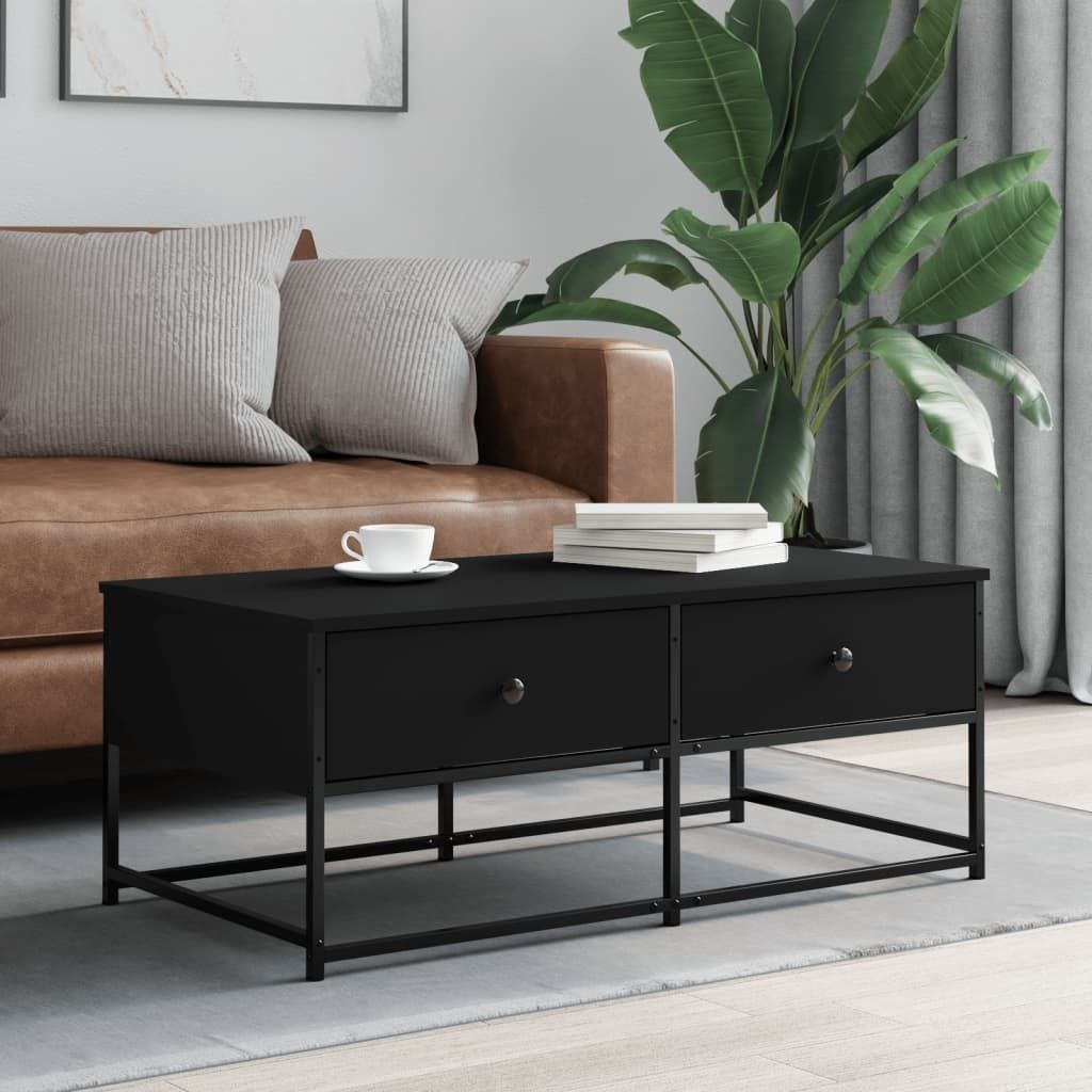 Maison Exclusive - Couchtisch Schwarz 100x51x40 cm Holzwerkstoff