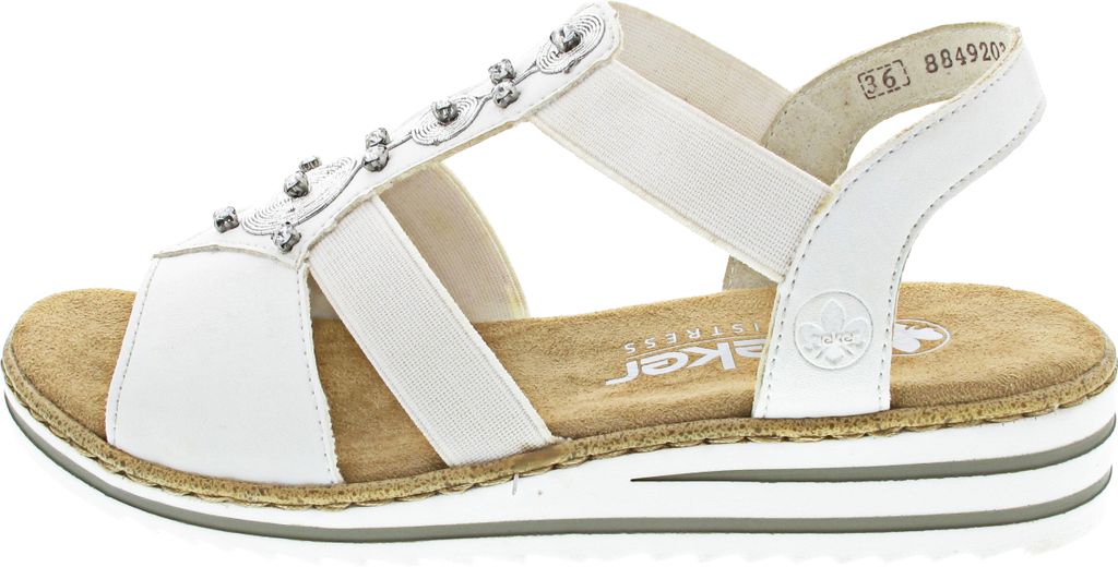 Rieker V0687 Damen Sandalen Keilabsatz Sandaletten, Produktbild 