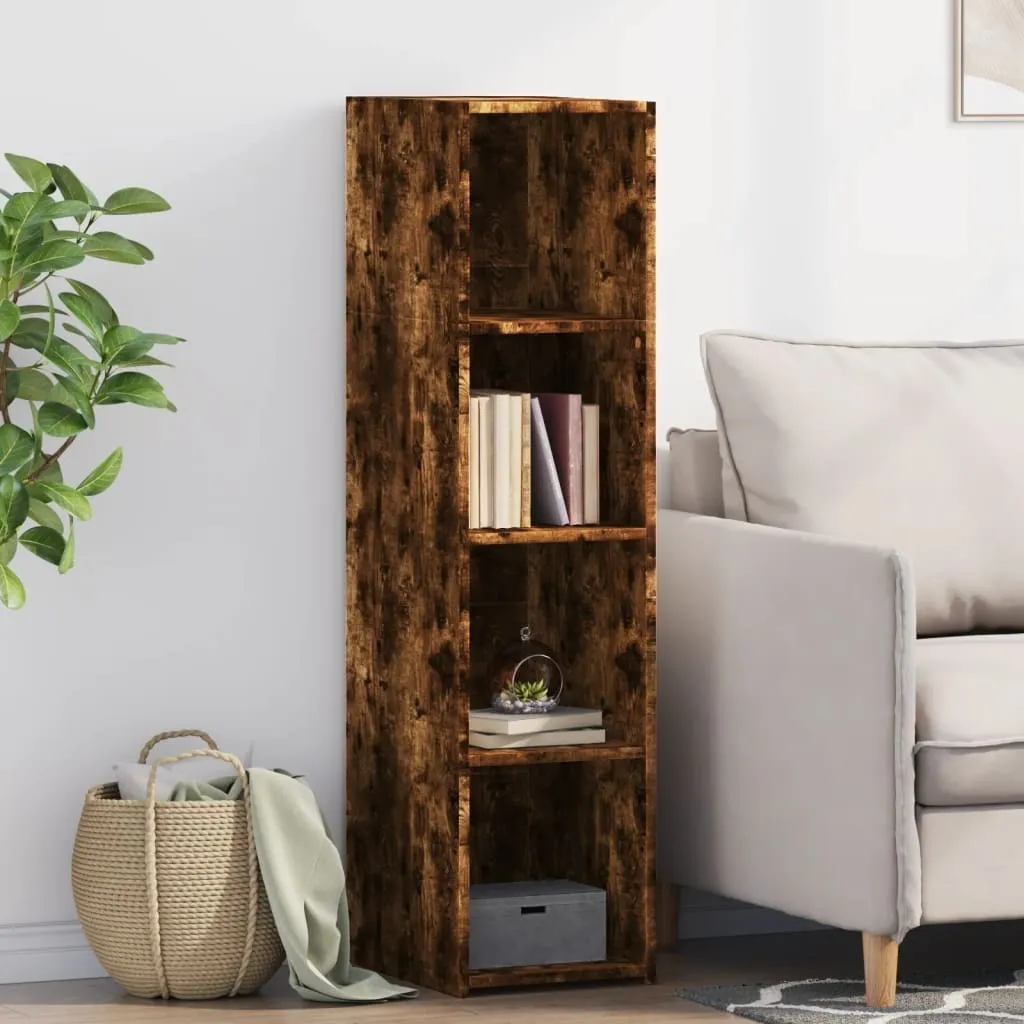 Vetrina Highboard Rovere Fumé 30x41x124 cm - Mobile Salotto Design