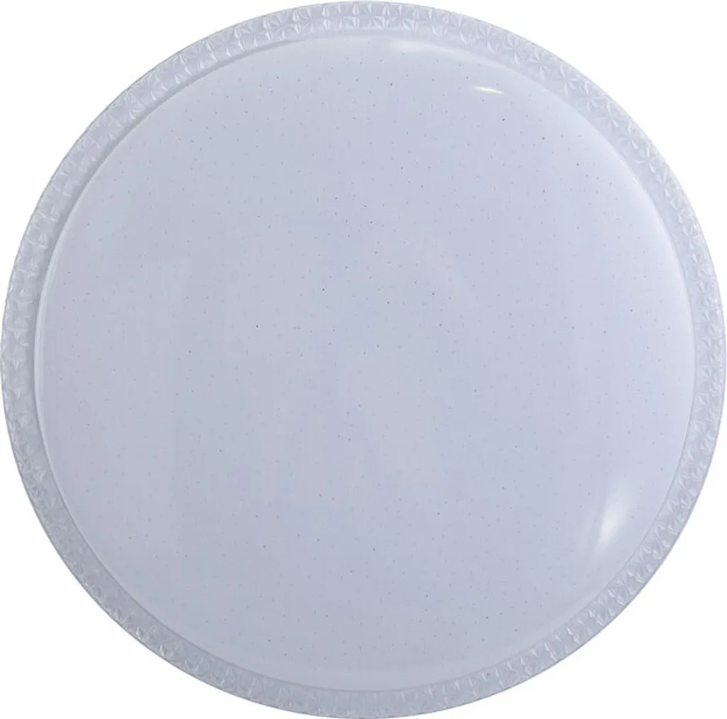 Plafond decorativo a soffitto per soggiorno cucina bianco rotondo Ø27cm colore neutro LED 12W BORLA Italux