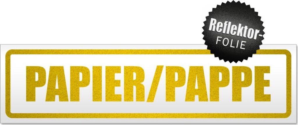 Papier Pappe Magnetschild Schild magnetisch